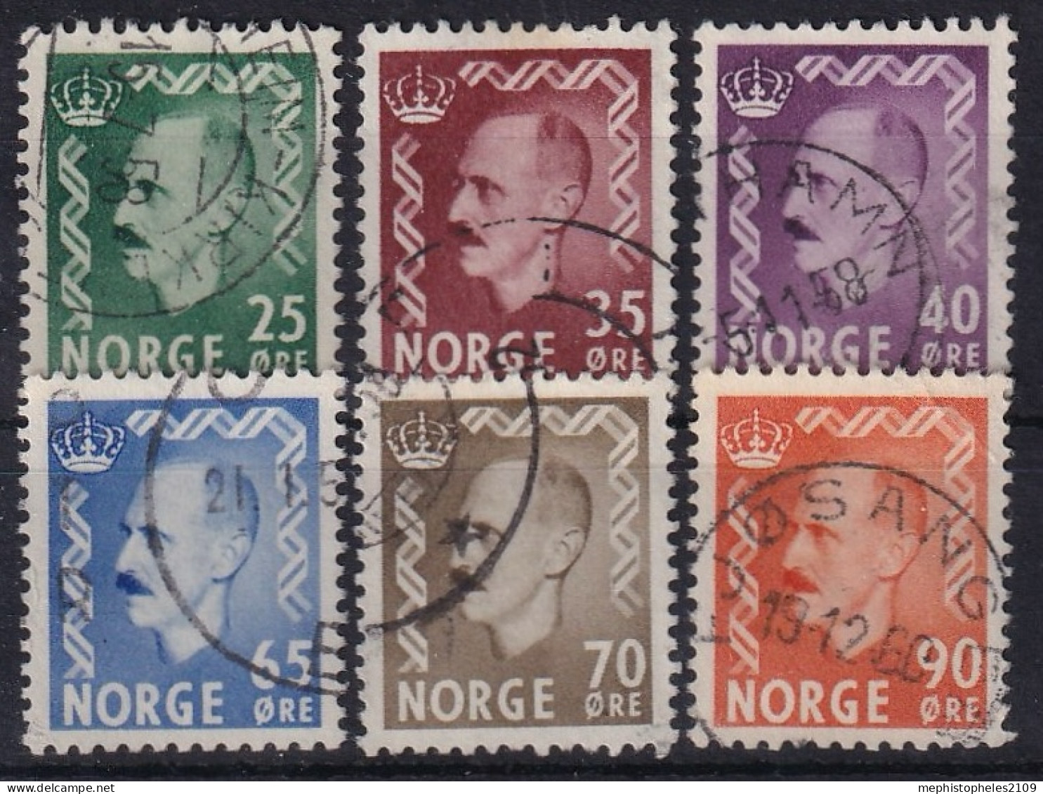 NORWAY 1955 - Canceled - Mi 396-41 - Oblitérés