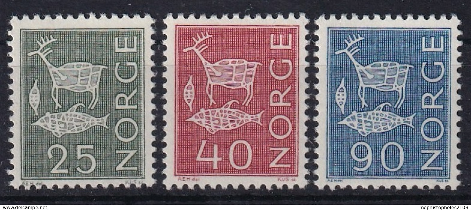 NORWAY 1963 - MNH - Mi 491-493 - Unused Stamps