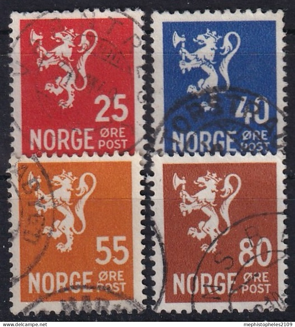 NORWAY 1946 - Canceled - Mi 319-322 - Used Stamps