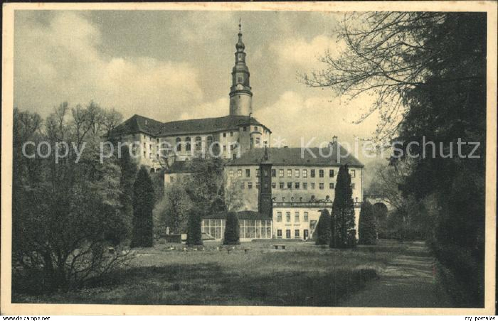 42345535 Weesenstein Blick Aus Dem Schlossgarten Auf Das Schloss Weesenstein - Maxen