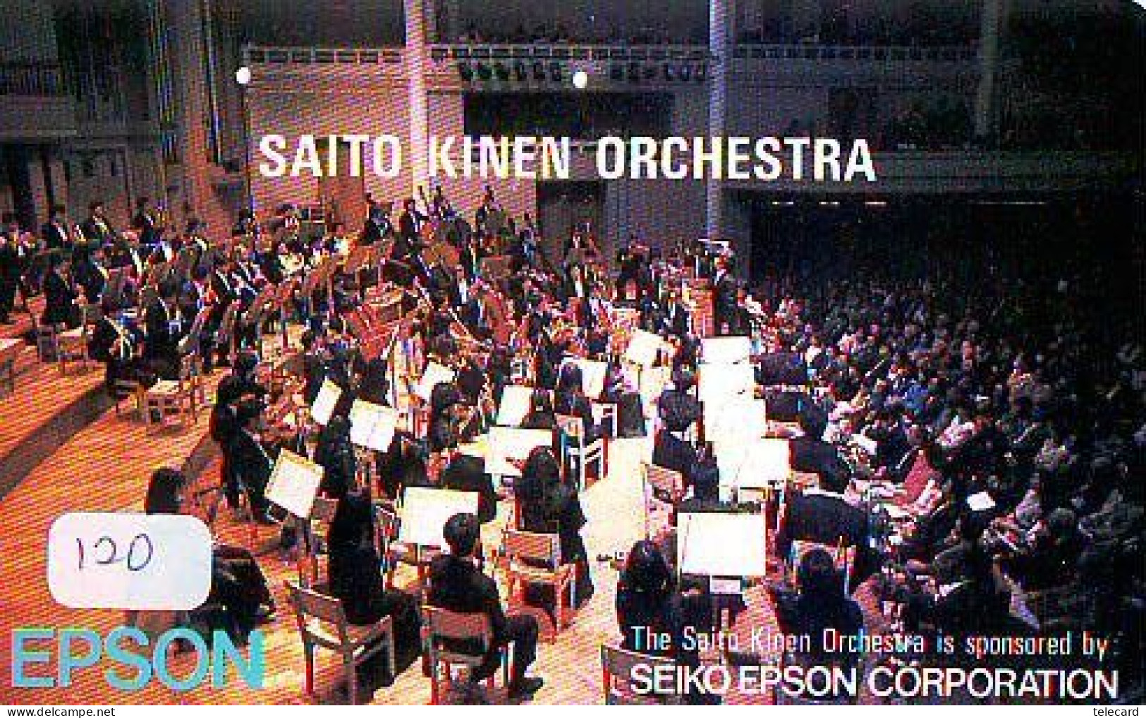 TELECARTE JAPON * CHEF D ' ORCHESTRA (120) Conductor * SAITO KINEN ORCHESTRA * PHONECARD JAPAN  CONCERT - Musik