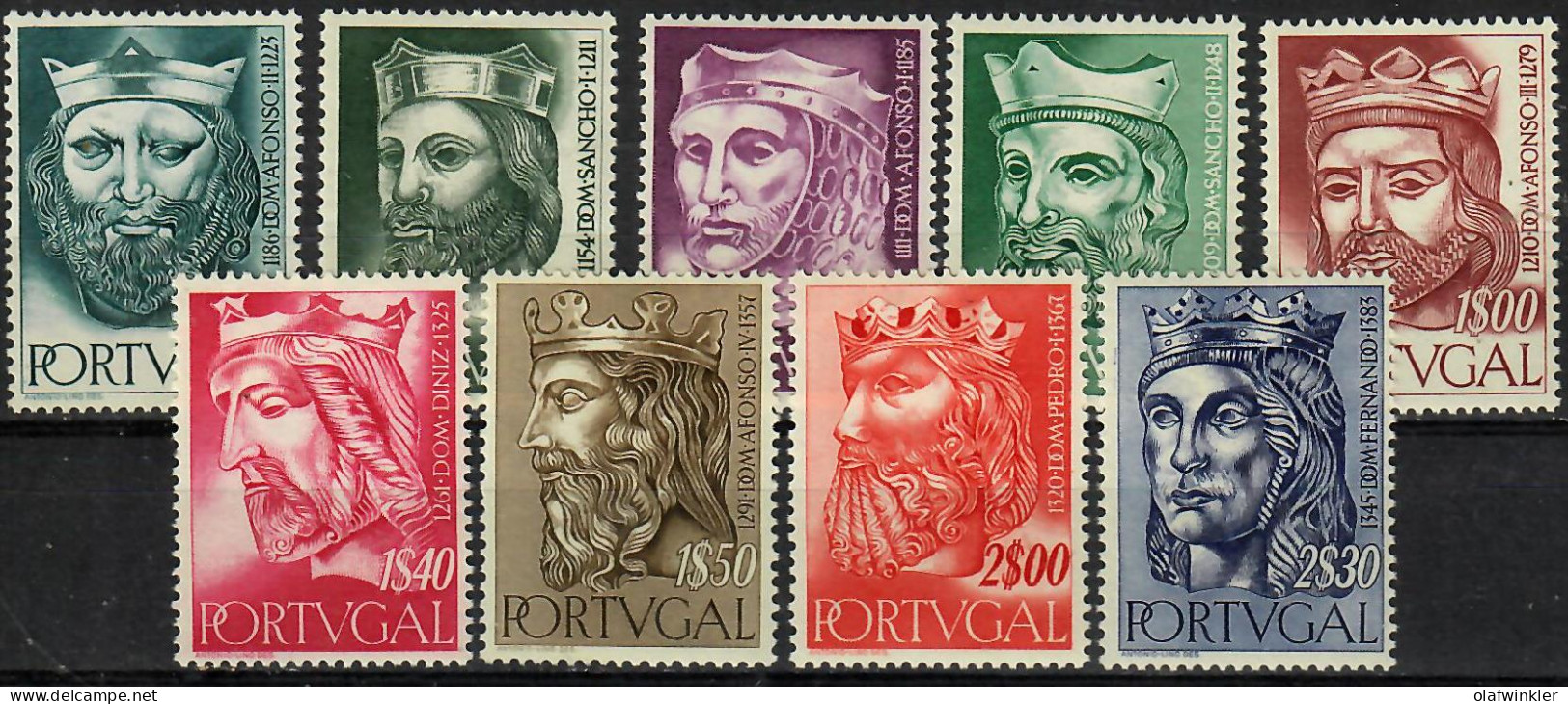 1955 Reis De Portugal AF 806-14 / Sc 804-12 / YT 817-25 / Mi 835-43 Novo / MNH / Neuf / Postfrisch [zro] - Ungebraucht