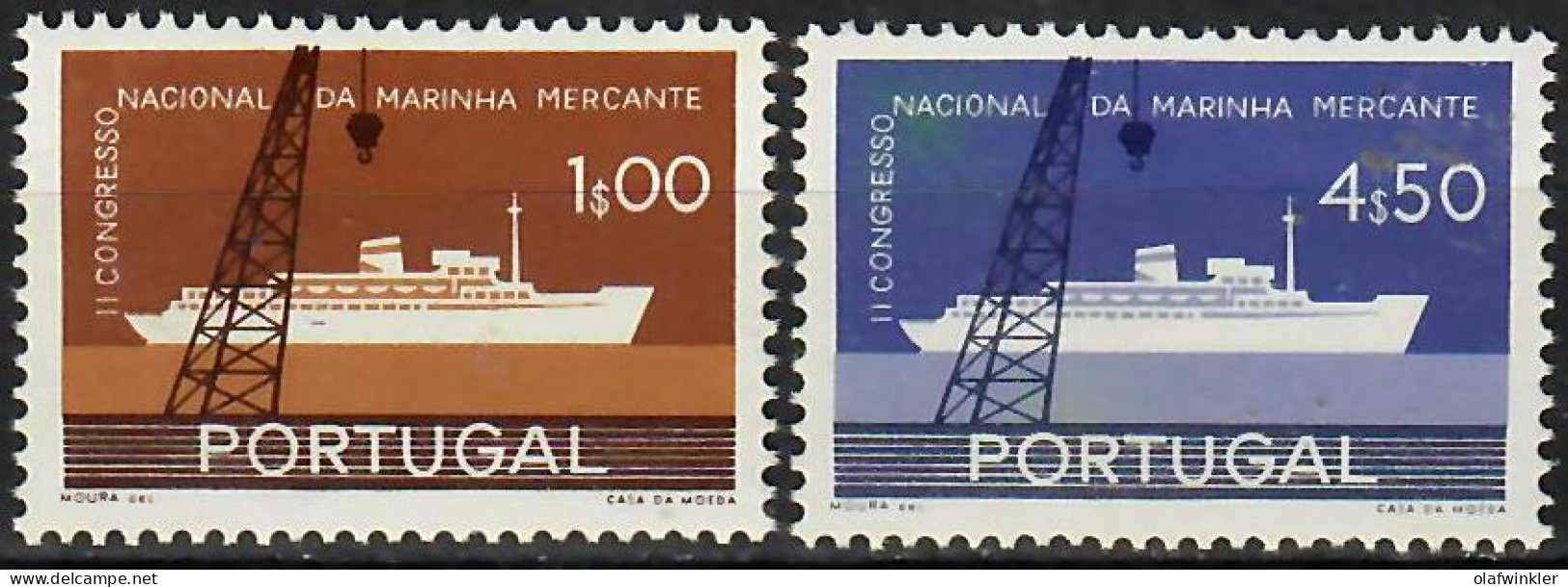 1958 Congresso Da Marinha Mercante AF 841-2 / Sc 838-9 / YT 851-2 / Mi 870-1 Novo / MNH / Neuf / Postfrisch [zro] - Nuevos