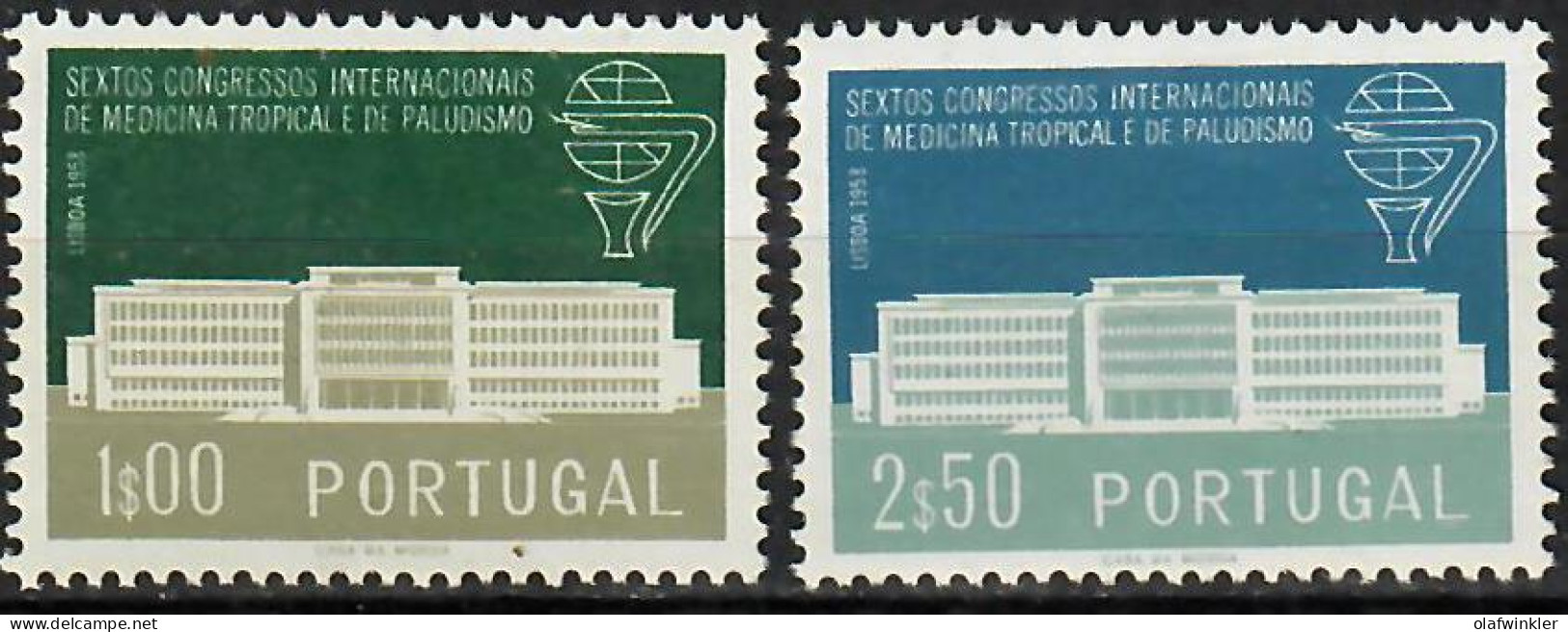 1958 Medicina Tropical E Paludismo AF 839-40 / Sc 836-7 / YT 849-50 / Mi 868-9 Novo / MNH / Neuf / Postfrisch [zro] - Neufs