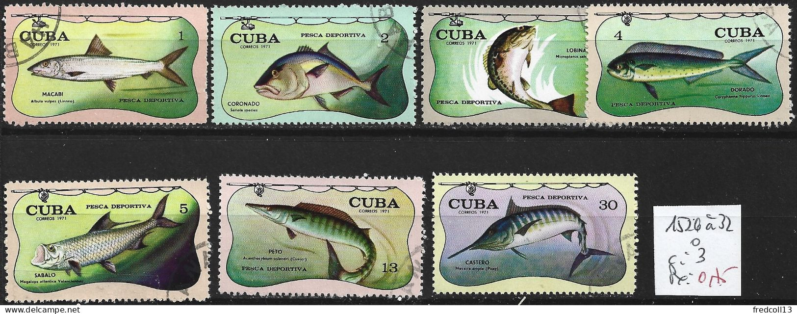 CUBA 1526 à 32 Oblitérés Côte 3 € - Usati