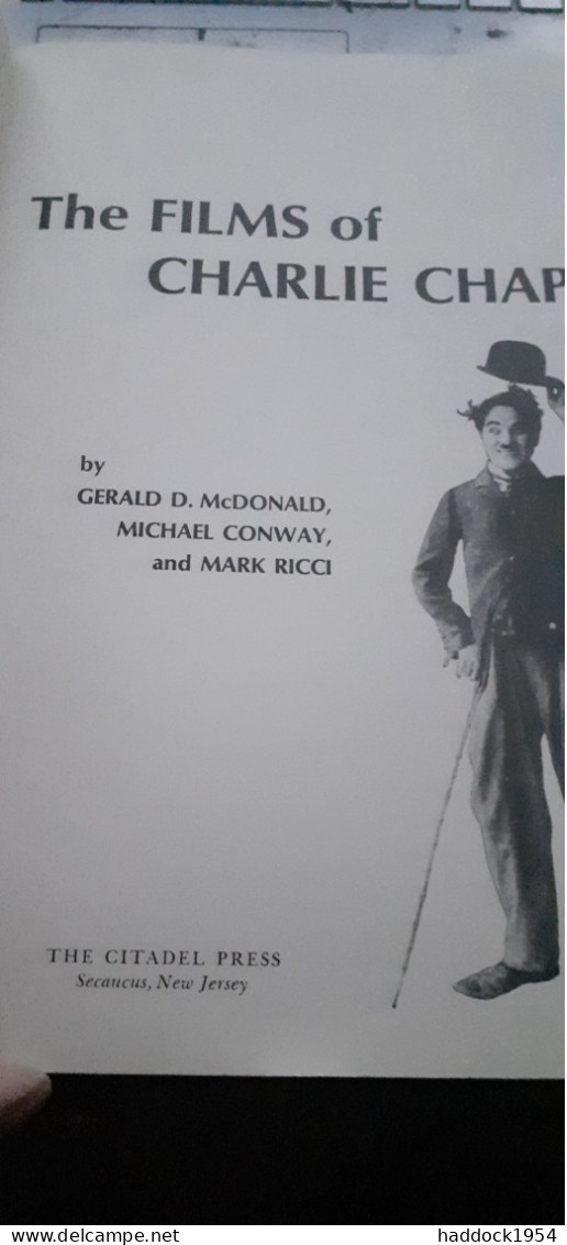 The Films Of CHARLIE CHAPLIN GERALD D. MC DONALD Citadel Press 1971 - Andere & Zonder Classificatie