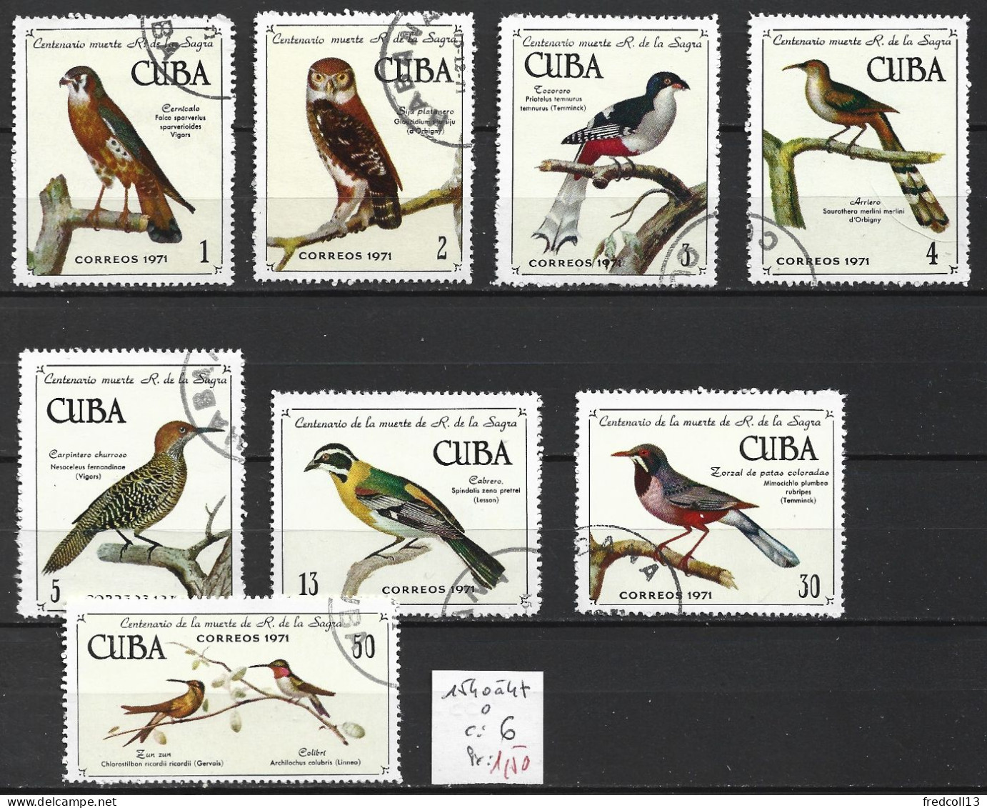 CUBA 1540 à 47 Oblitérés Côte 6 € - Used Stamps