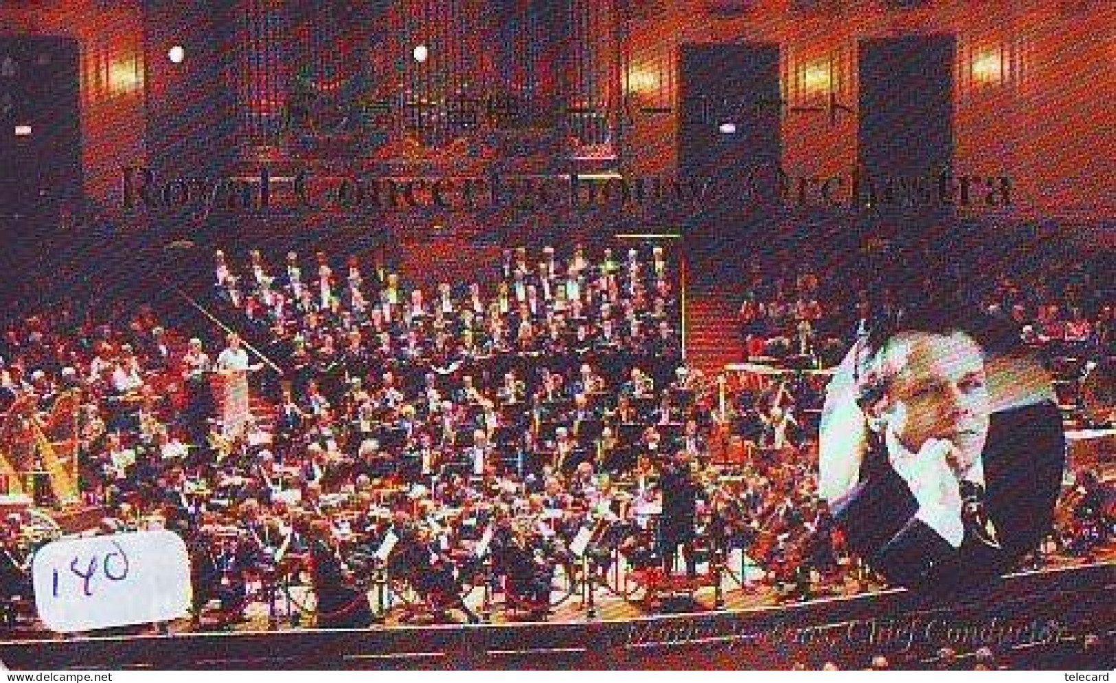 TELECARTE JAPON * CHEF D ' ROYAL CONCERTGEBOUW ORCHESTRA * (140) Conductor *  MUSIC * PHONECARD JAPAN * CONCERT - Música