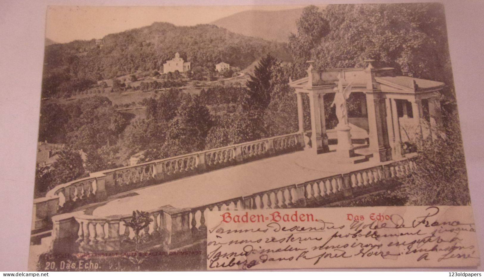 PRECURSEUR ALLEMAGNE BADEN BADEN  DAS ECHO - Baden-Baden