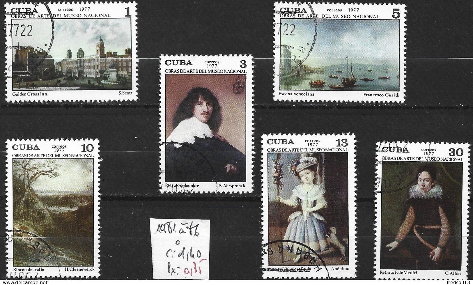 CUBA 1981 à 86 Oblitérés Côte 1.40 € - Used Stamps
