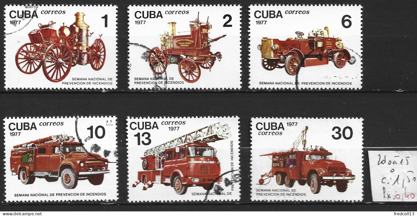 CUBA 2010 à 15 Oblitérés Côte 1.50 € - Used Stamps