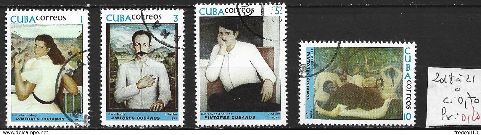 CUBA 2018 à 21 Oblitérés Côte 0.70 € - Used Stamps