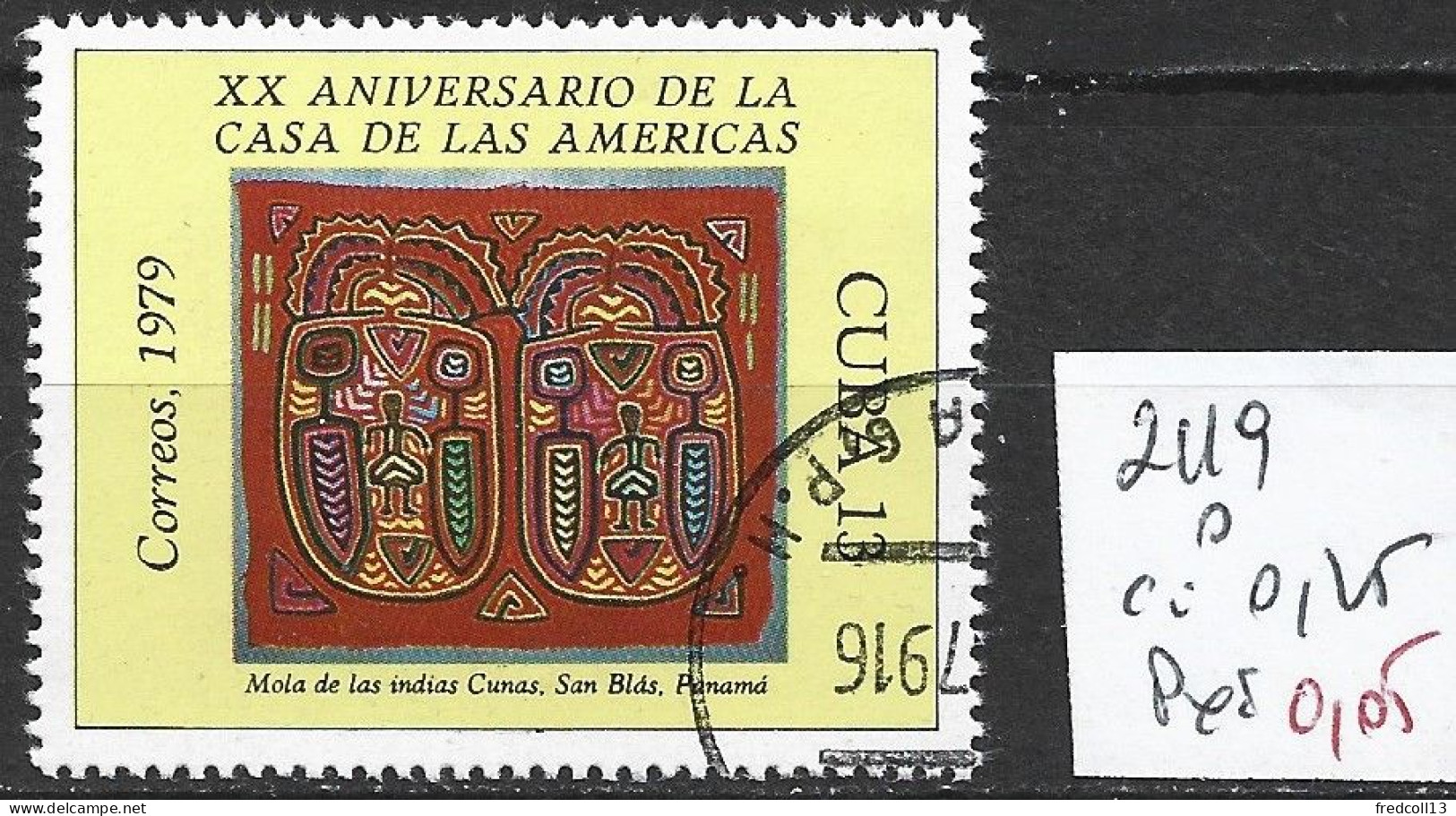 CUBA 2119 Oblitéré Côte 0.25 € - Usados