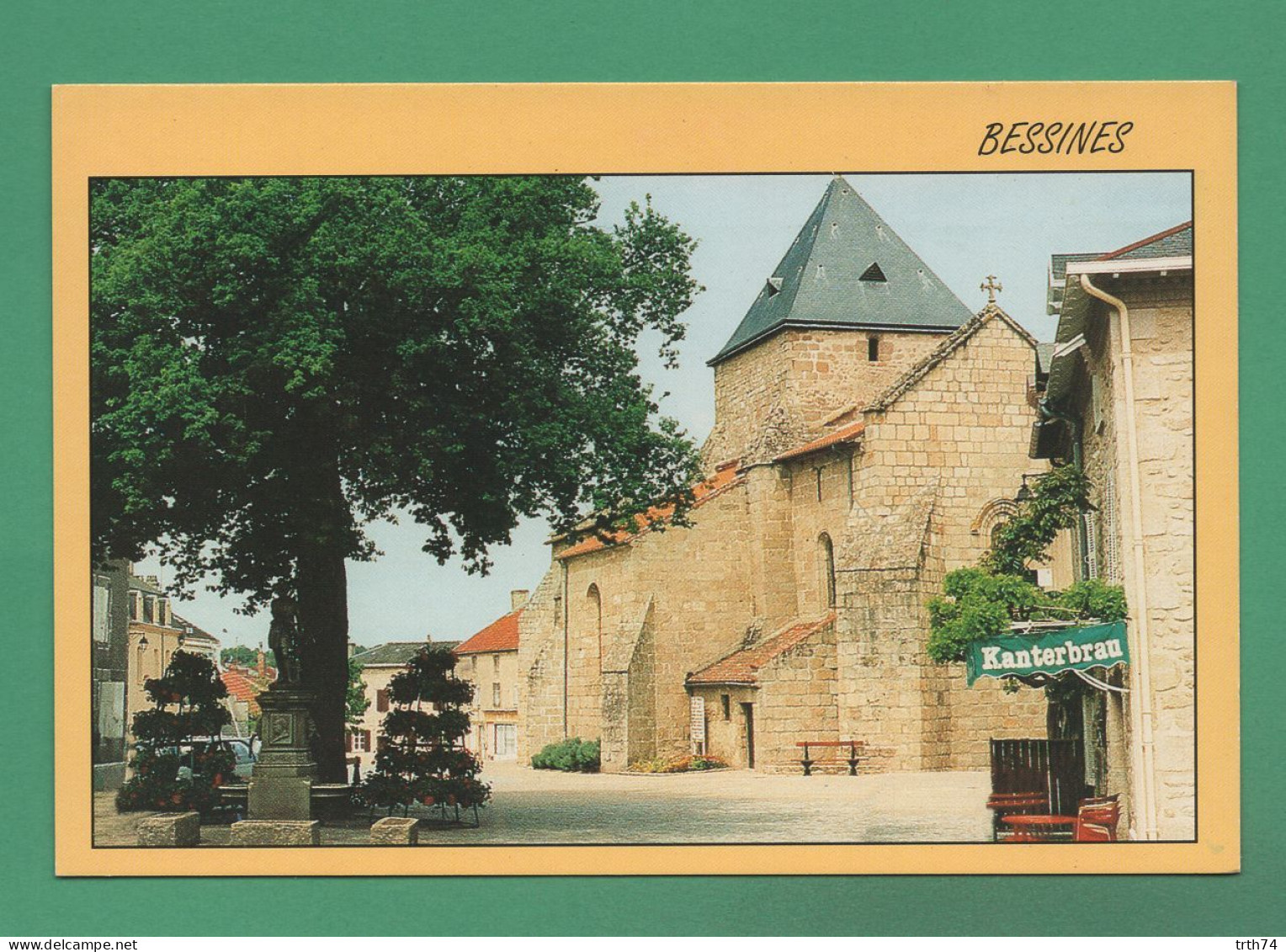 87 Bessines La Place Et L' église Édition Émile Le Jard Saint Junien - Bessines Sur Gartempe