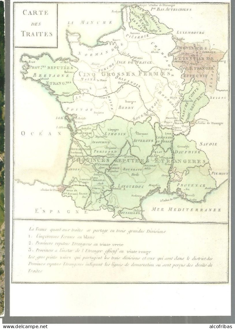 CPA Carte Geographique Et Politique De La France Carte Des Traités E.L Strasbourg - Sammlungen & Sammellose