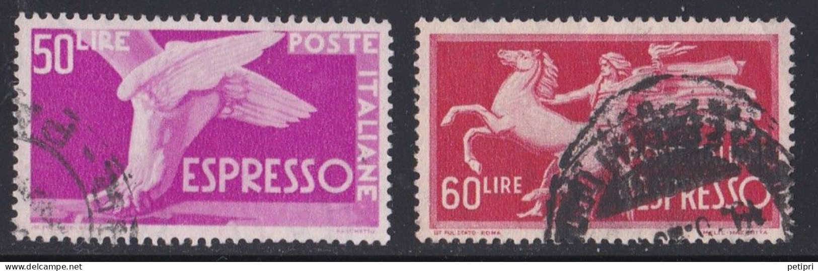 Italie -  Poste Expresse  Y&T  N ° 31 Et 32  Oblitéré - Express-post/pneumatisch