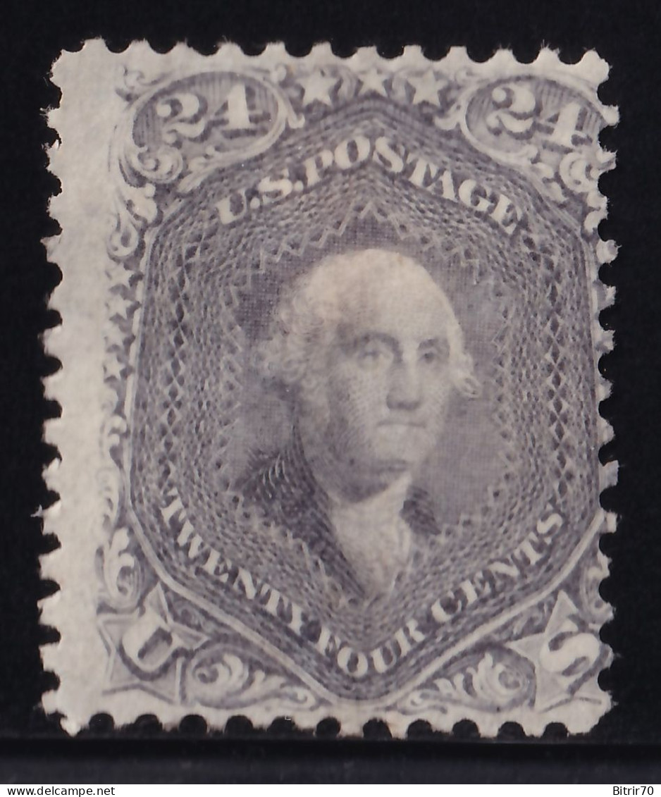 Estados Unidos, 1861  Y&T. 24. MH., 24 C. Violeta-gris - Nuevos