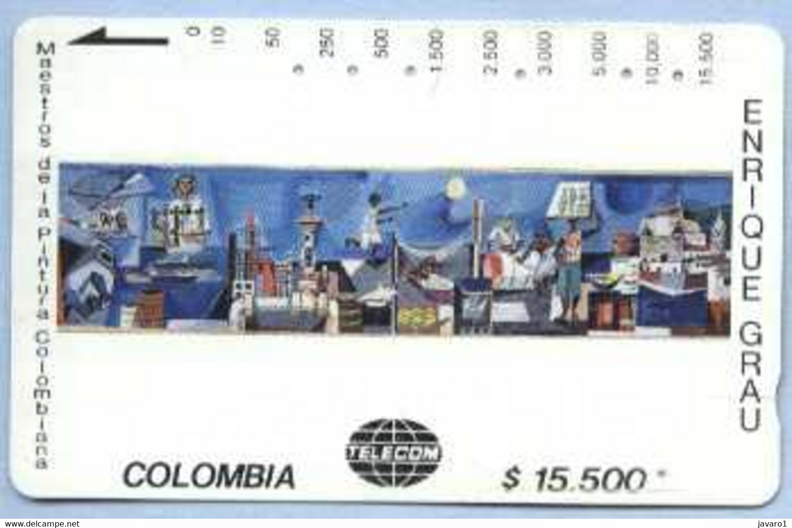 COLOMBIA : COLMT26 $15500 ENRIQUE GRAU 1957 Boceto Mural USED - Colombia