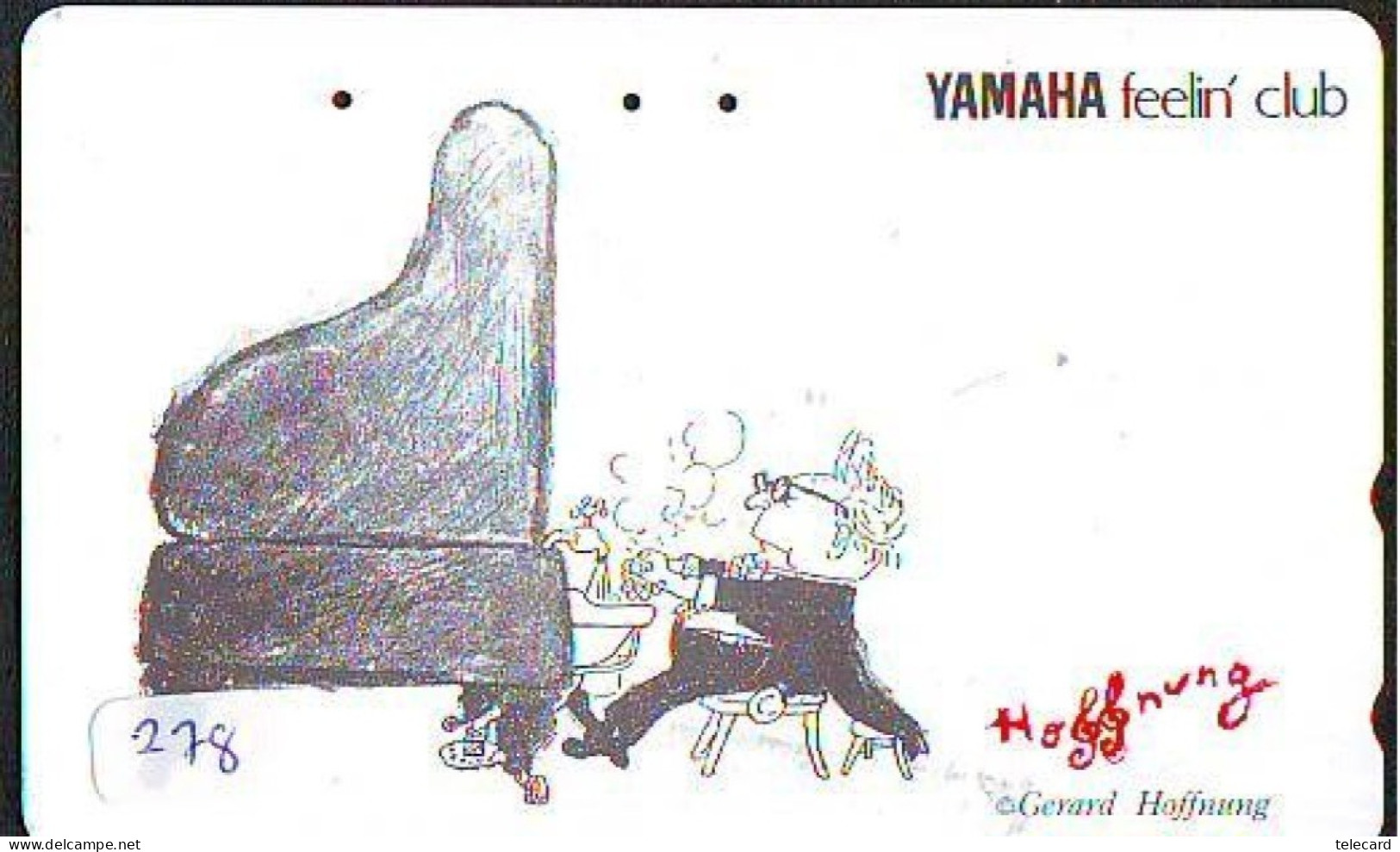 Télécarte Japon * Musique * PIANO * YAMAHA  (278) Japan Music Phonecard * KLAVIER * Musik Telefonkarte * - Musique