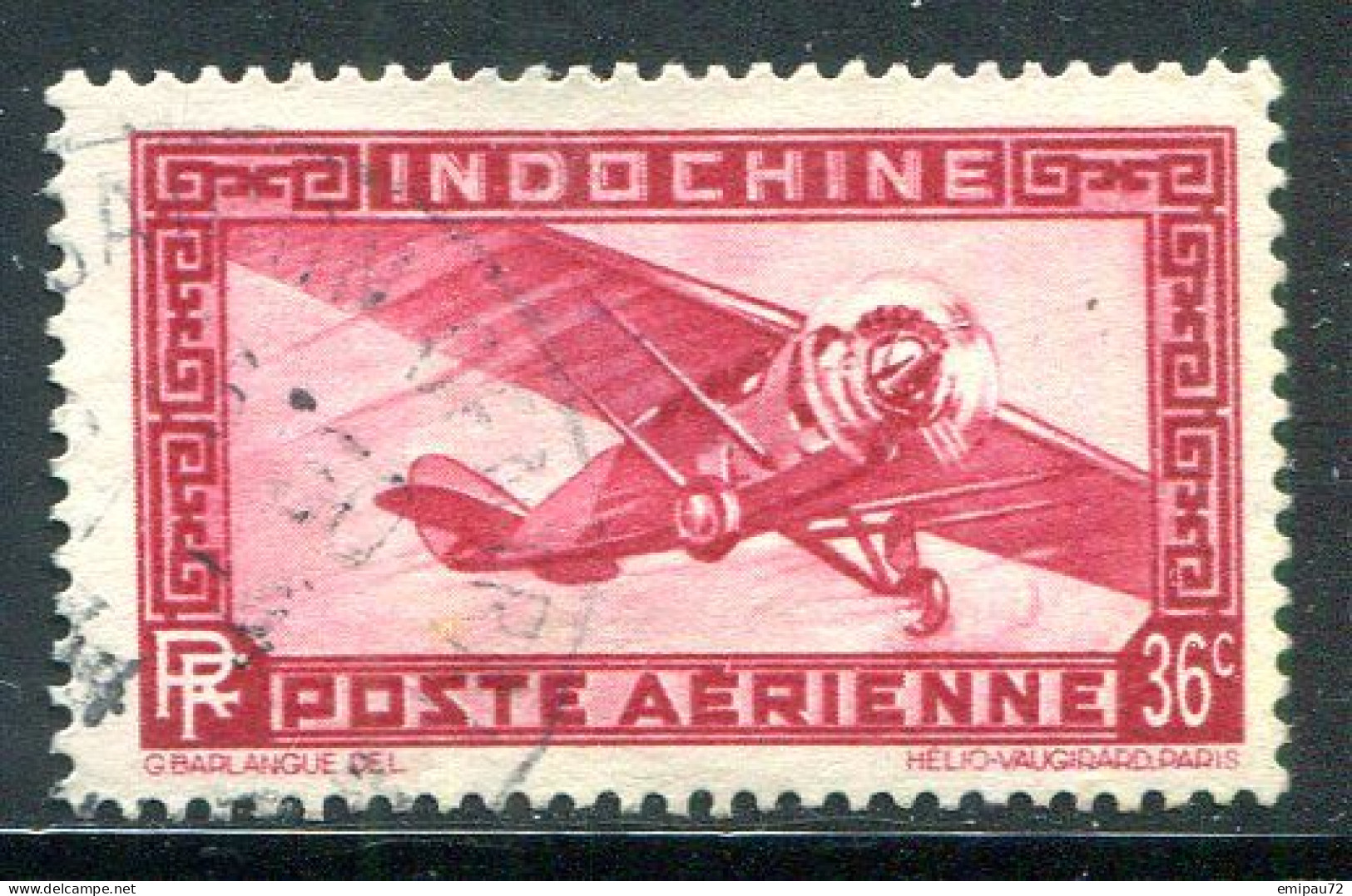 INDOCHINE- P.A Y&T N°8- Oblitéré - Airmail