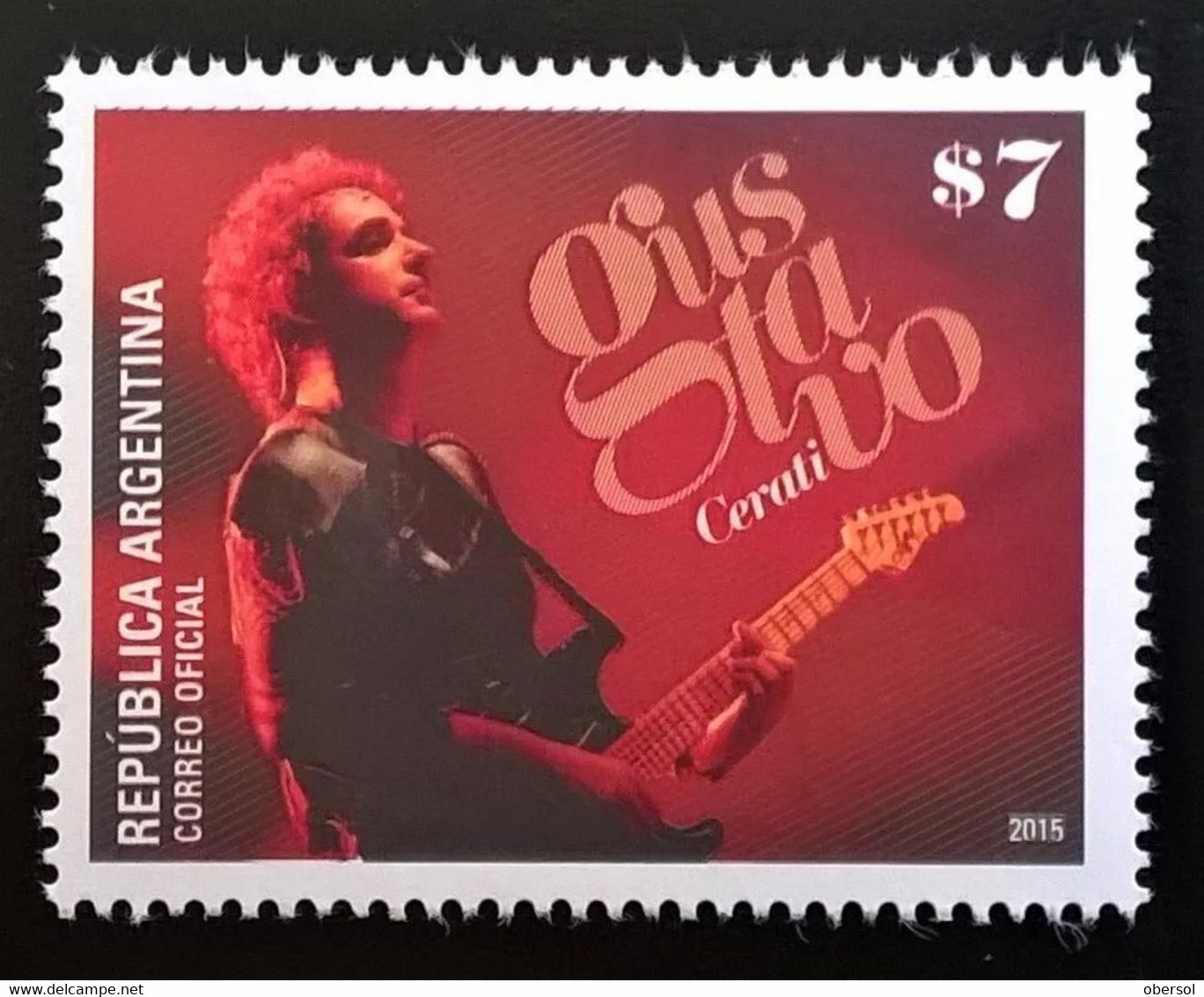 Argentina 2015 Gustavo Cerati Music Rock Pop MNH STAMP - Unused Stamps