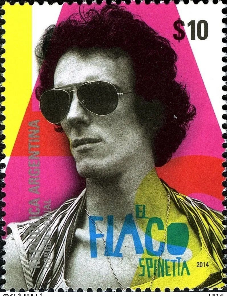 Argentina 2014 Popular Music Stars Spinetta MNH Stamp - Ongebruikt