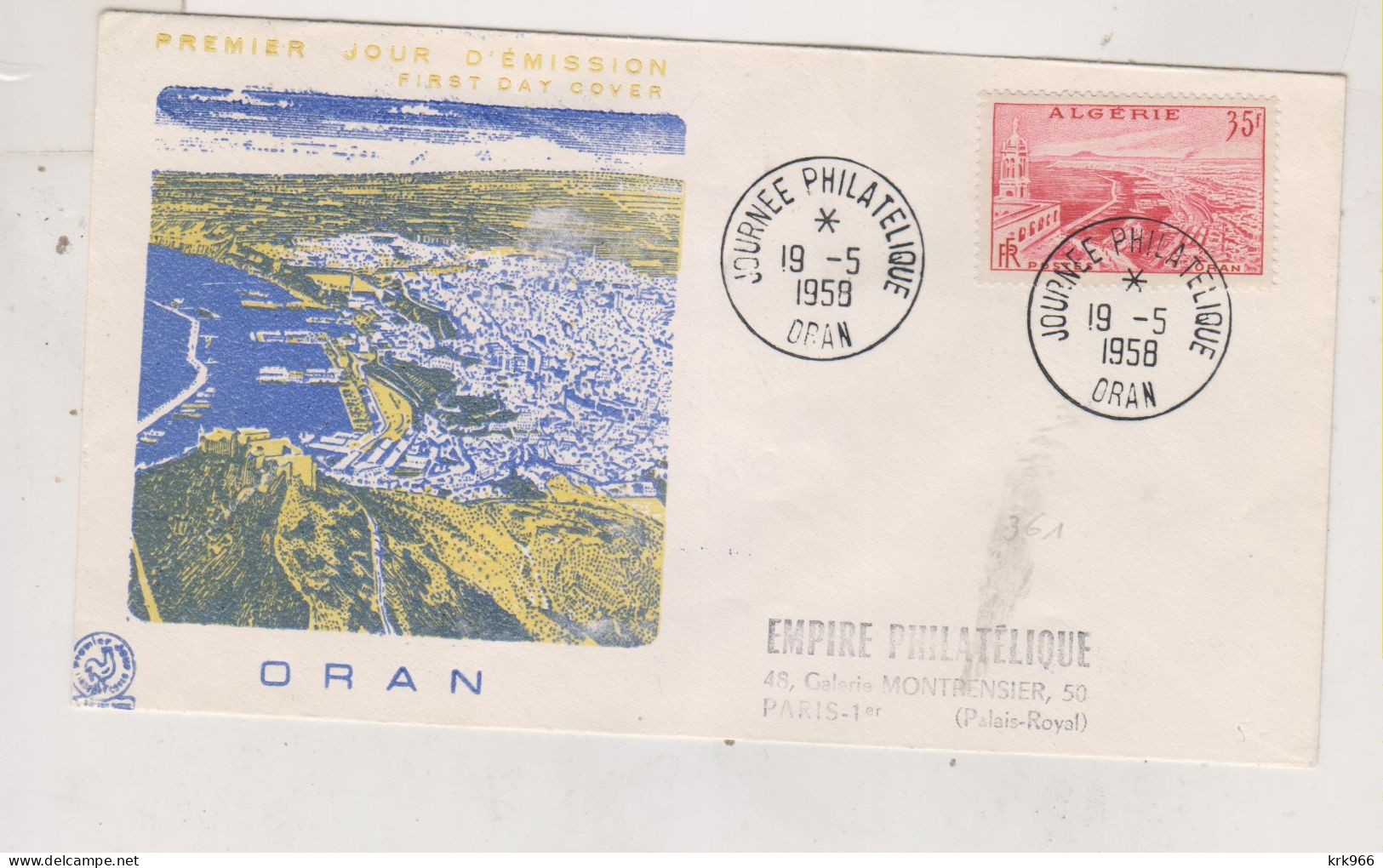 ALGERIA 1958 FDC Cover - FDC