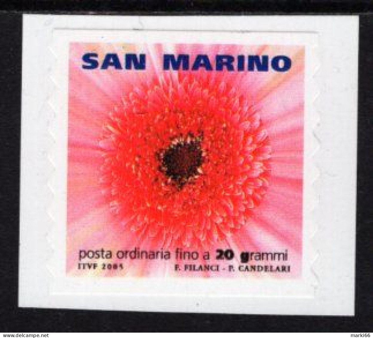 San Marino - 2005 - Flowers - Dahlia - Mint Self-adhesive Stamp - Neufs