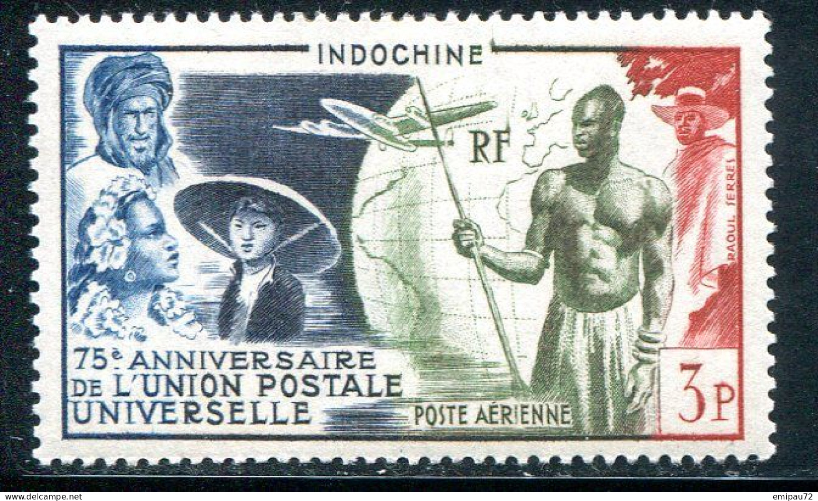 INDOCHINE- P.A Y&T N°48- Neuf Avec Charnière * - Poste Aérienne