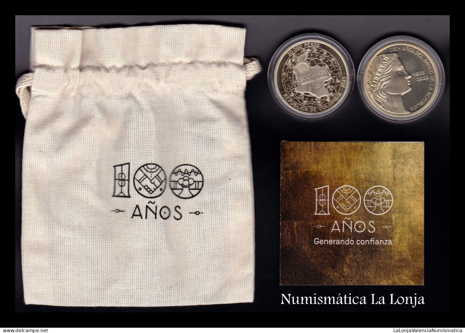 Colombia 20000 Pesos Commemorative 1923-2023 Km New Sc Unc - Colombia