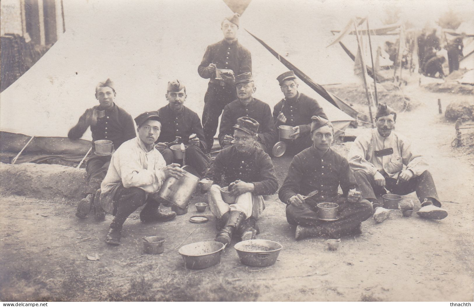 Carte Photo Camp De Sissonne Soldats - Sissonne