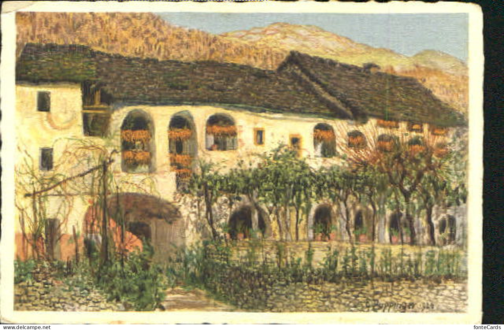 10556430 Casa Casa Bei Landvogti KuenstlerE. Zuppinger Ungelaufen Ca. 1920 - Sonstige & Ohne Zuordnung