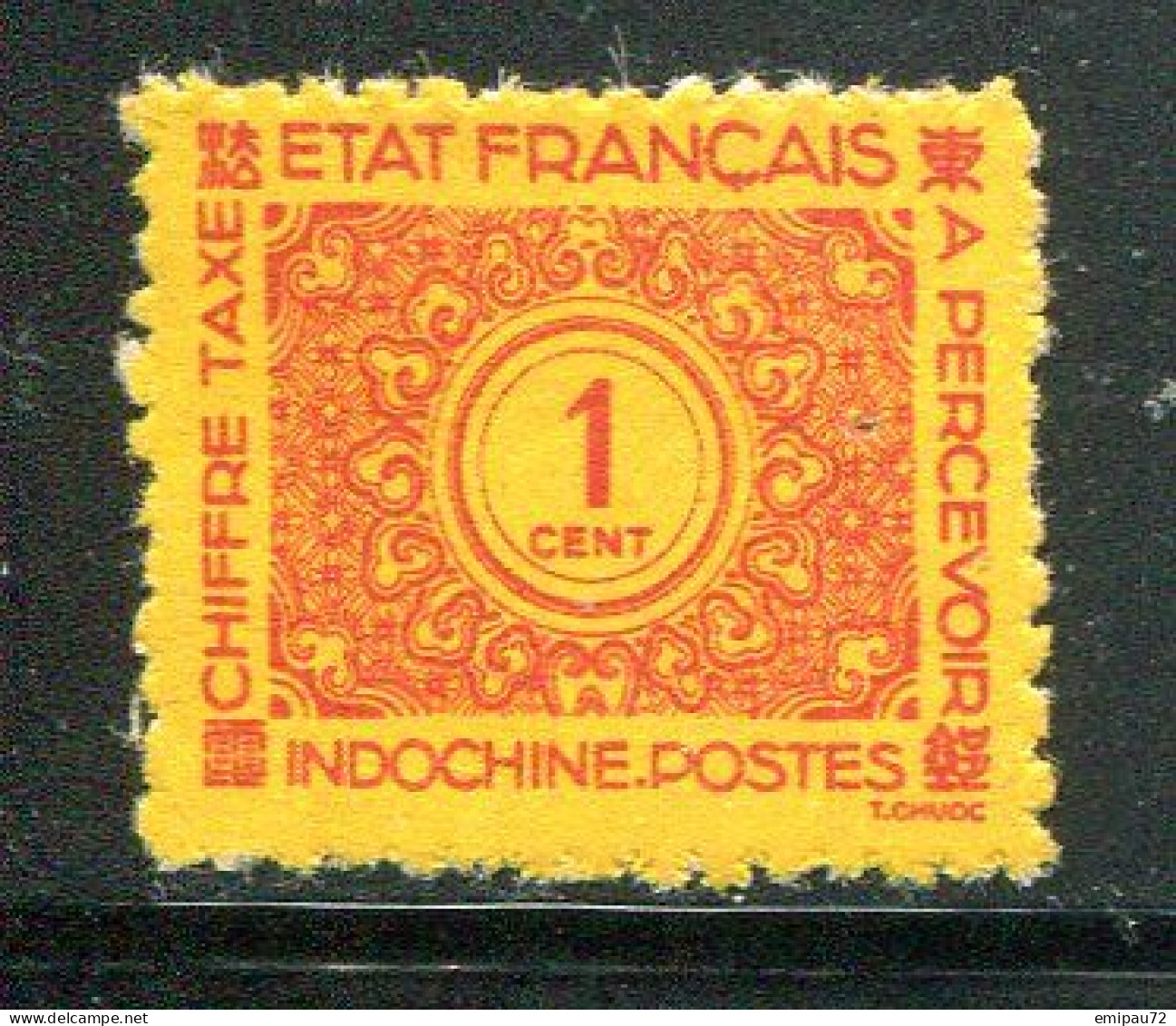 INDOCHINE- Taxe Y&T N°75- Neuf Avec Charnière * - Segnatasse