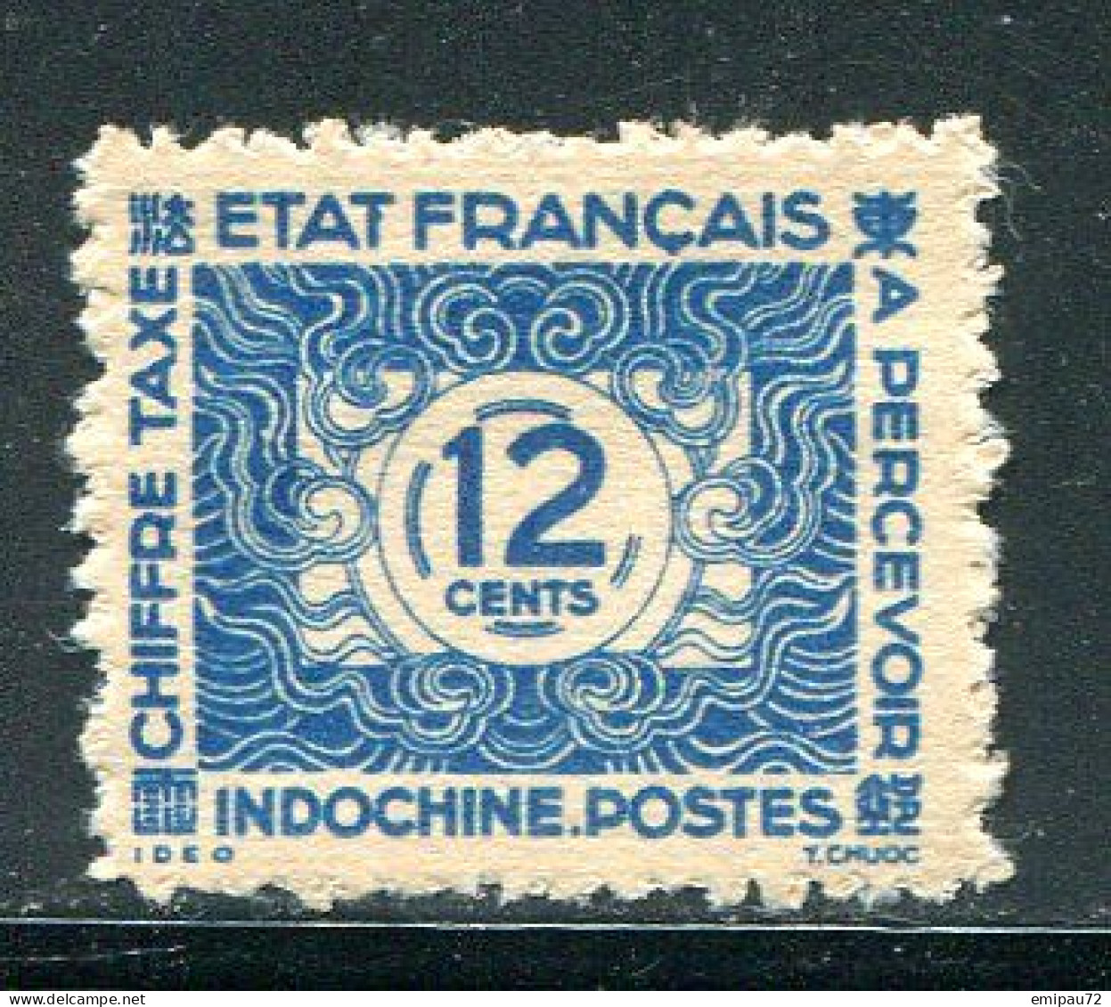 INDOCHINE- Taxe Y&T N°81- Neuf Avec Charnière * - Postage Due
