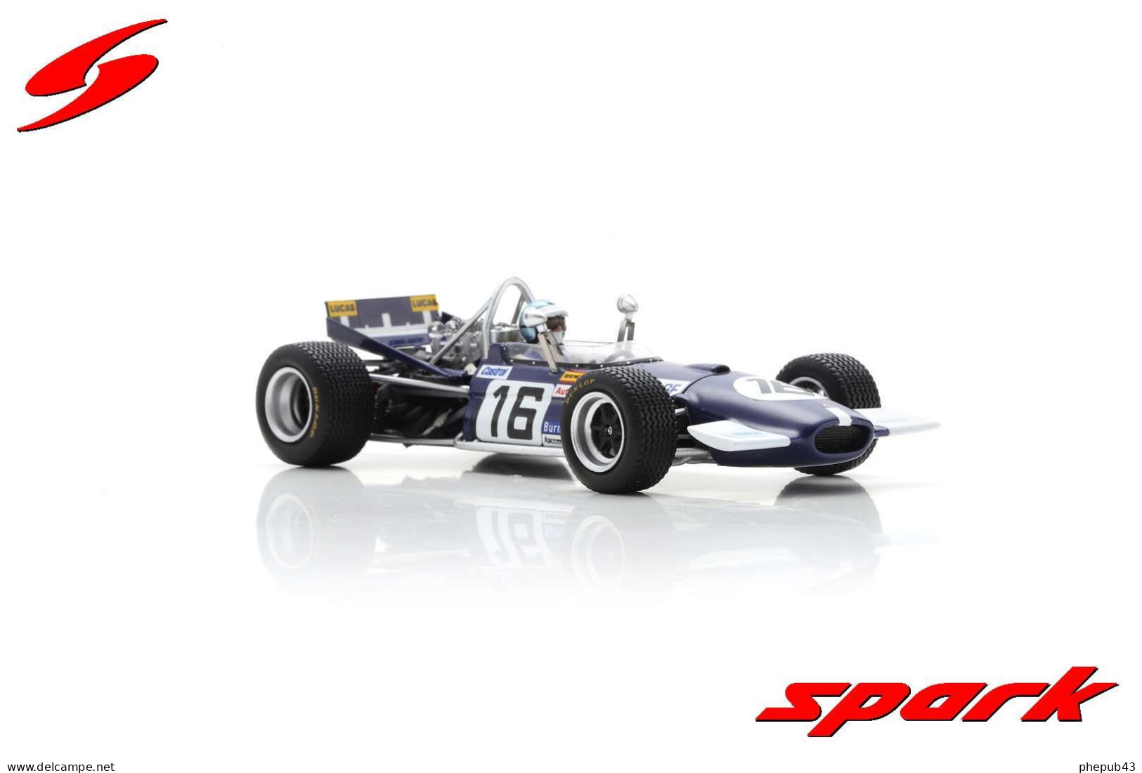 Brabham BT26A - 5th GP FI British 1969 #16 - Piers Courage - Spark - Spark