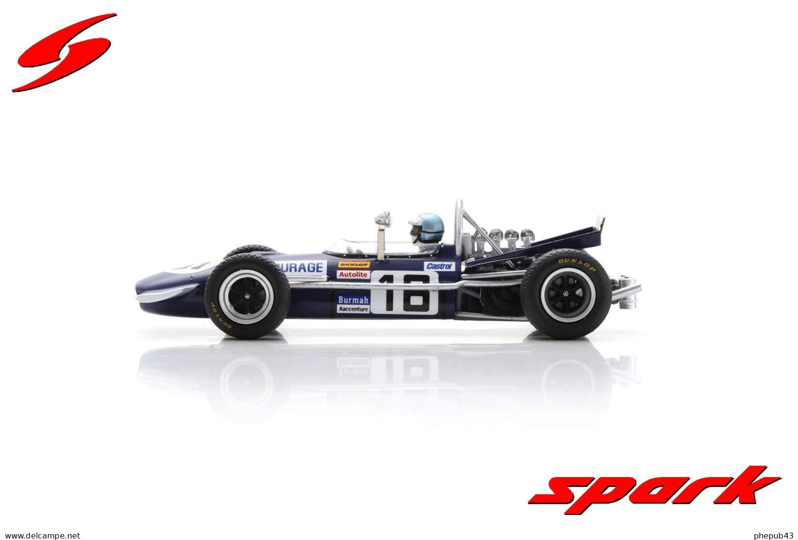 Brabham BT26A - 5th GP FI British 1969 #16 - Piers Courage - Spark - Spark