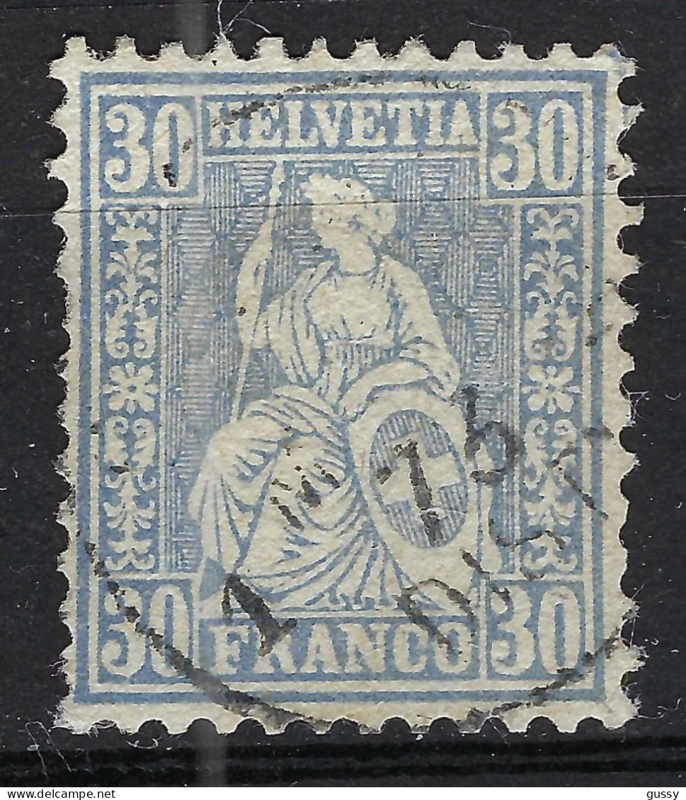 SUISSE Ca.1867-78: Le ZNr. 41, "Helvétie Assise", Obl. CAD - Used Stamps