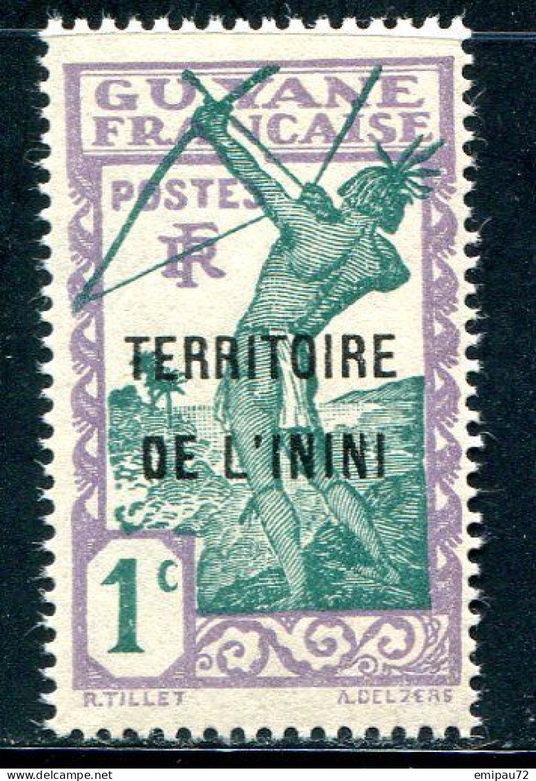 ININI- Y&T N°1- Neuf Sans Charnière ** (gomme Altérée) - Unused Stamps