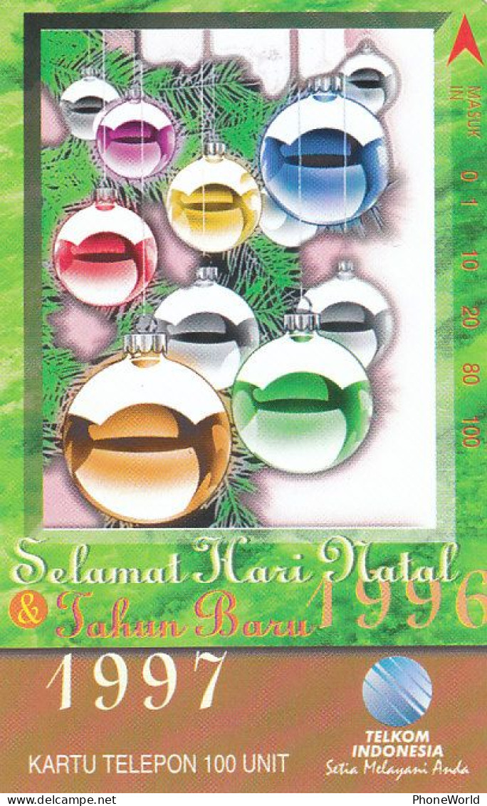 Telkom Indonesia, S418 Selamat Hari Natal & Christmas 1997, MINT, Tamura, RRR - Indonesia