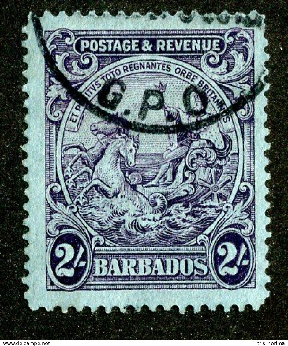 690 BCXX 1925 Scott # 177 Used (offers Welcome) - Barbados (...-1966)