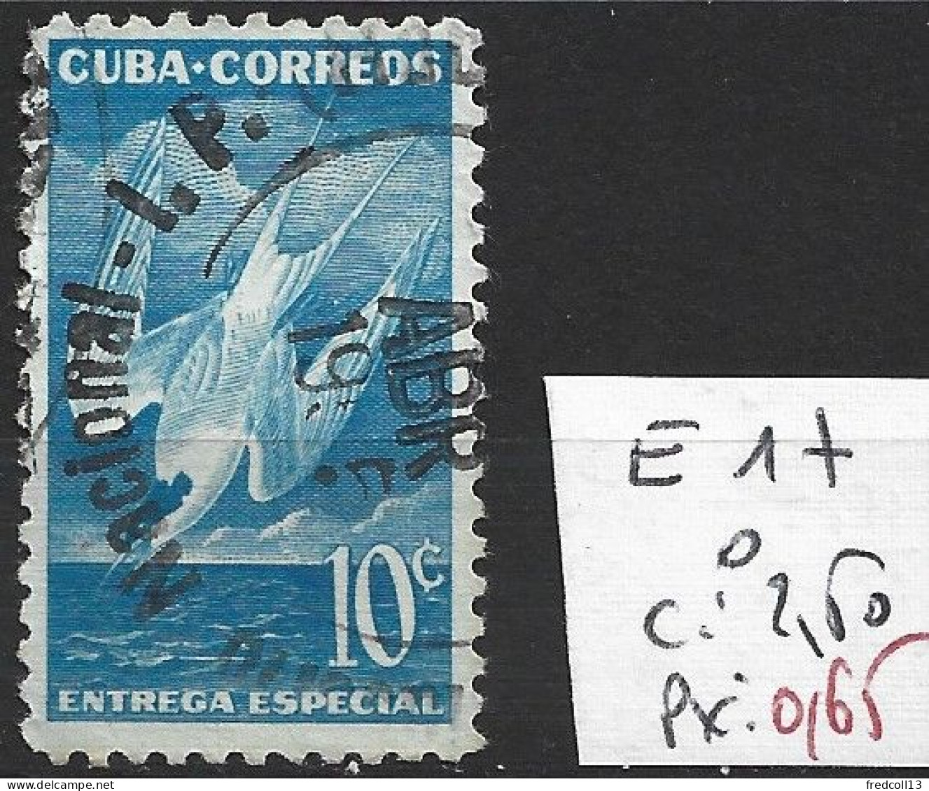 CUBA EXPRESS 17 Oblitéré Côte 2.50 € - Express Delivery Stamps
