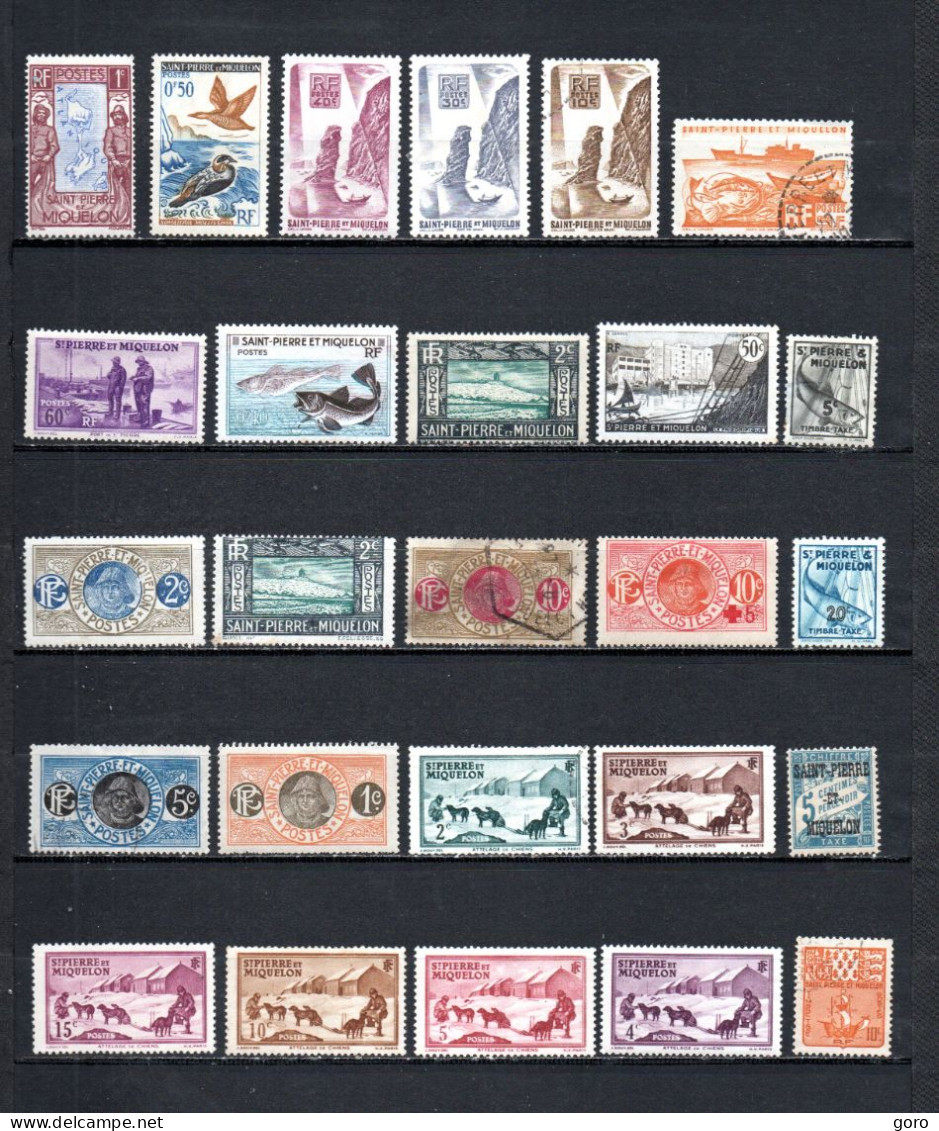 San Pedro Y Miquelon   .-   Lote  Nº   5    .-   26  Sellos - Collections, Lots & Séries