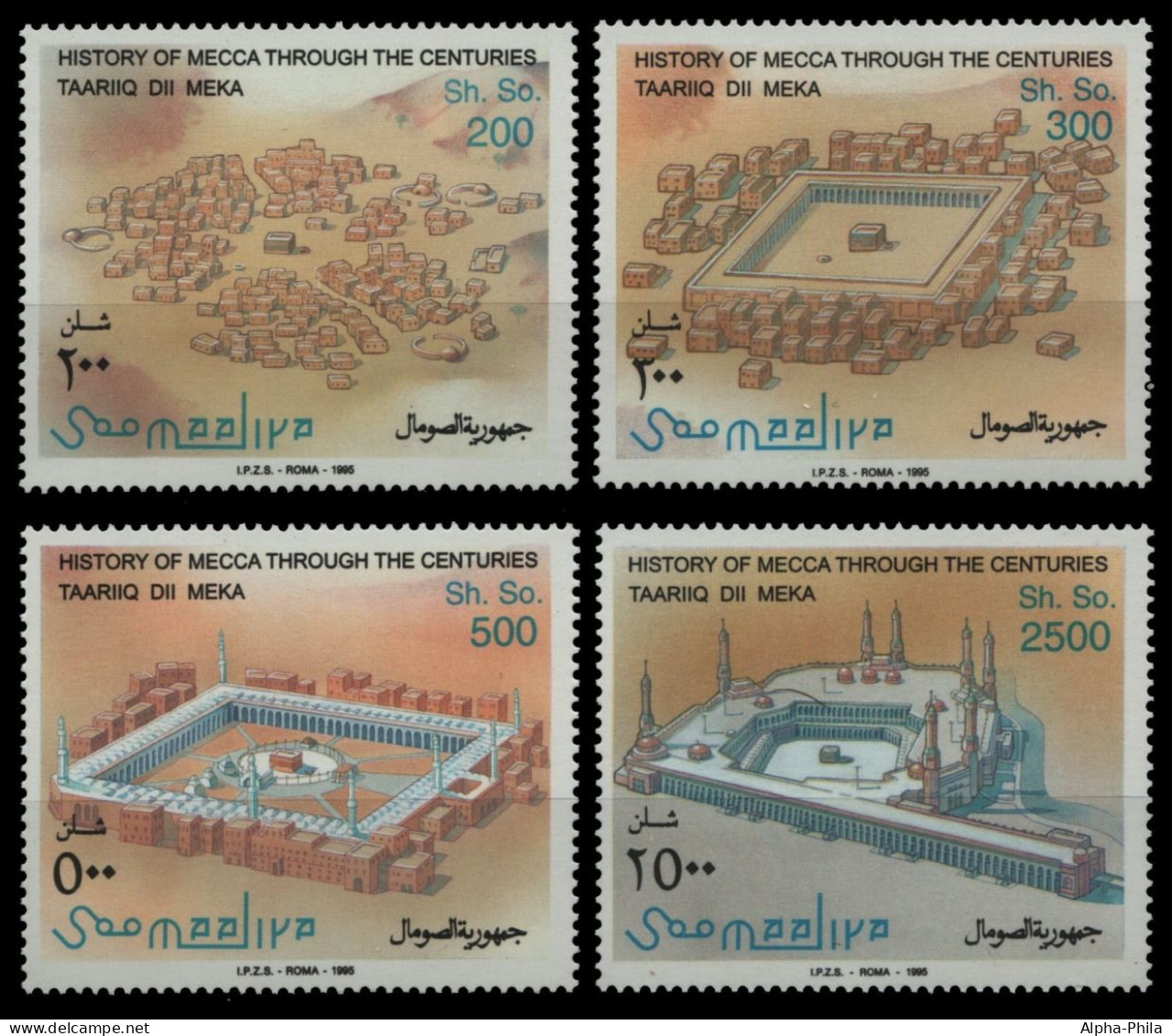 Somalia 1995 - Mi-Nr. 576-579 ** - MNH - Hauptmoschee Von Mekka - Somalia (1960-...)