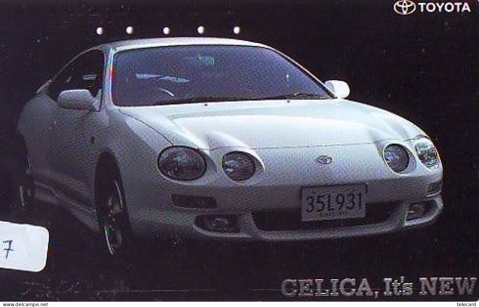 Télécarte  * TOYOTA *  CELICA (1817) Phonecard  * VOITURE * Auto CAR * TELEFONKARTE - Auto's