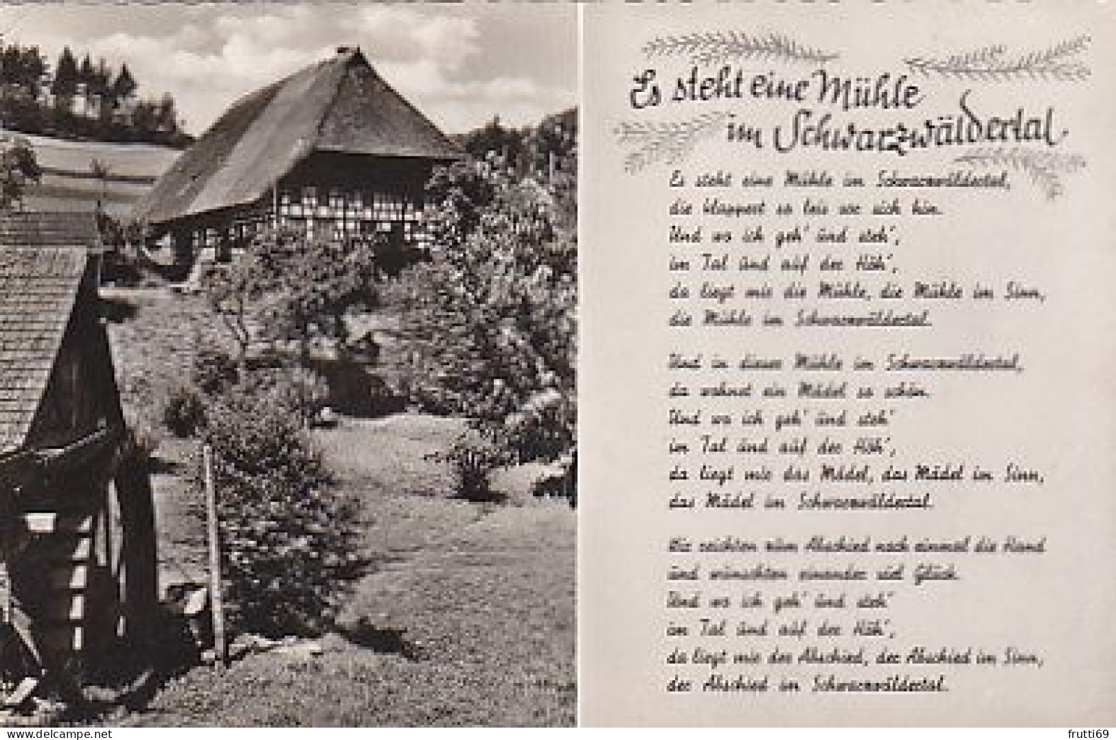 AK 189696 GERMANY - Es Steht Eine Mühle Im Schwarzwäldertal - Hochschwarzwald