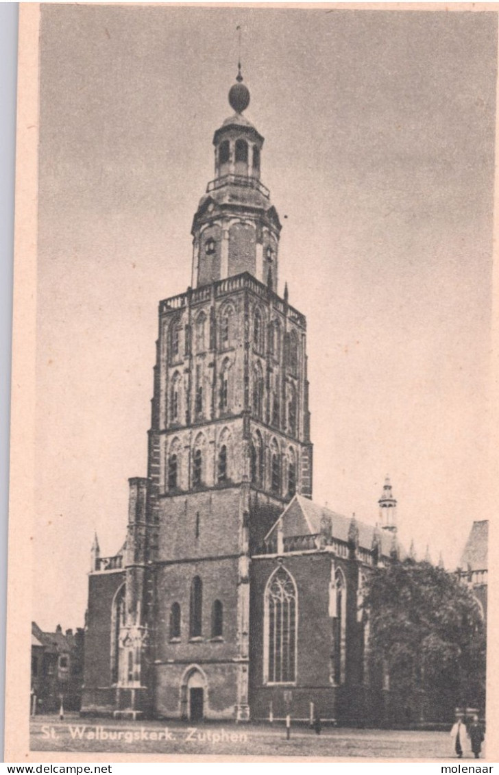 Postkaarten > Europa > Nederland > Gelderland > Zutphen St. Walburgkerk Gebruikt 1952 (13446) - Zutphen