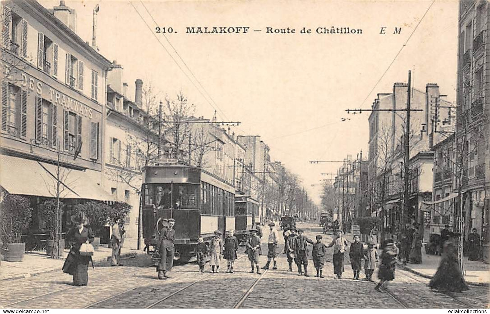 Malakoff         92       Route De Châtillon .  Tramways    N° 210  (voir Scan) - Malakoff