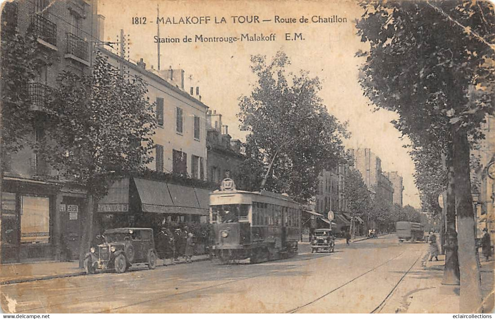 Malakoff         92       Route De Châtillon . Station Montrouge Malakoff. Tramway    N° 1812  (voir Scan) - Malakoff