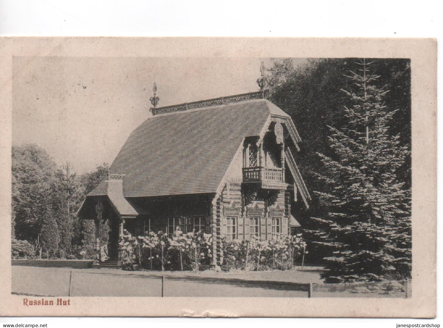 RUSSIAN HUT - THE BIRKLANDS - NOTTS - DEMOLISHED 1950'S - WITH GOOD SCARCLIFFE CHESTERFIELD VILLAGE POSTMARK DERBYSHIRE - Other & Unclassified