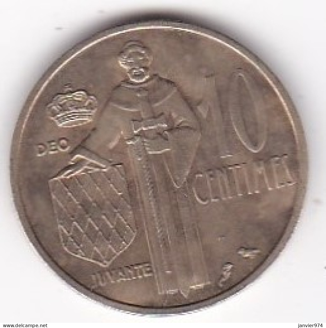 Monaco. 10 Centimes 1962, Rainier III, En Cupro Aluminium - 1960-2001 Nieuwe Frank